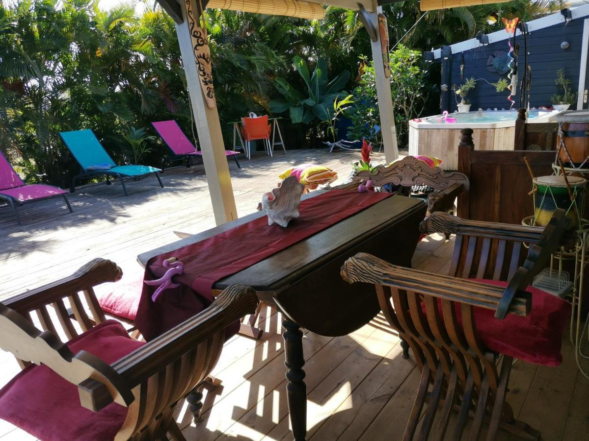 Bungalow La Perle - Jacuzzi - Piscine Saint-Francois  Bagian luar foto