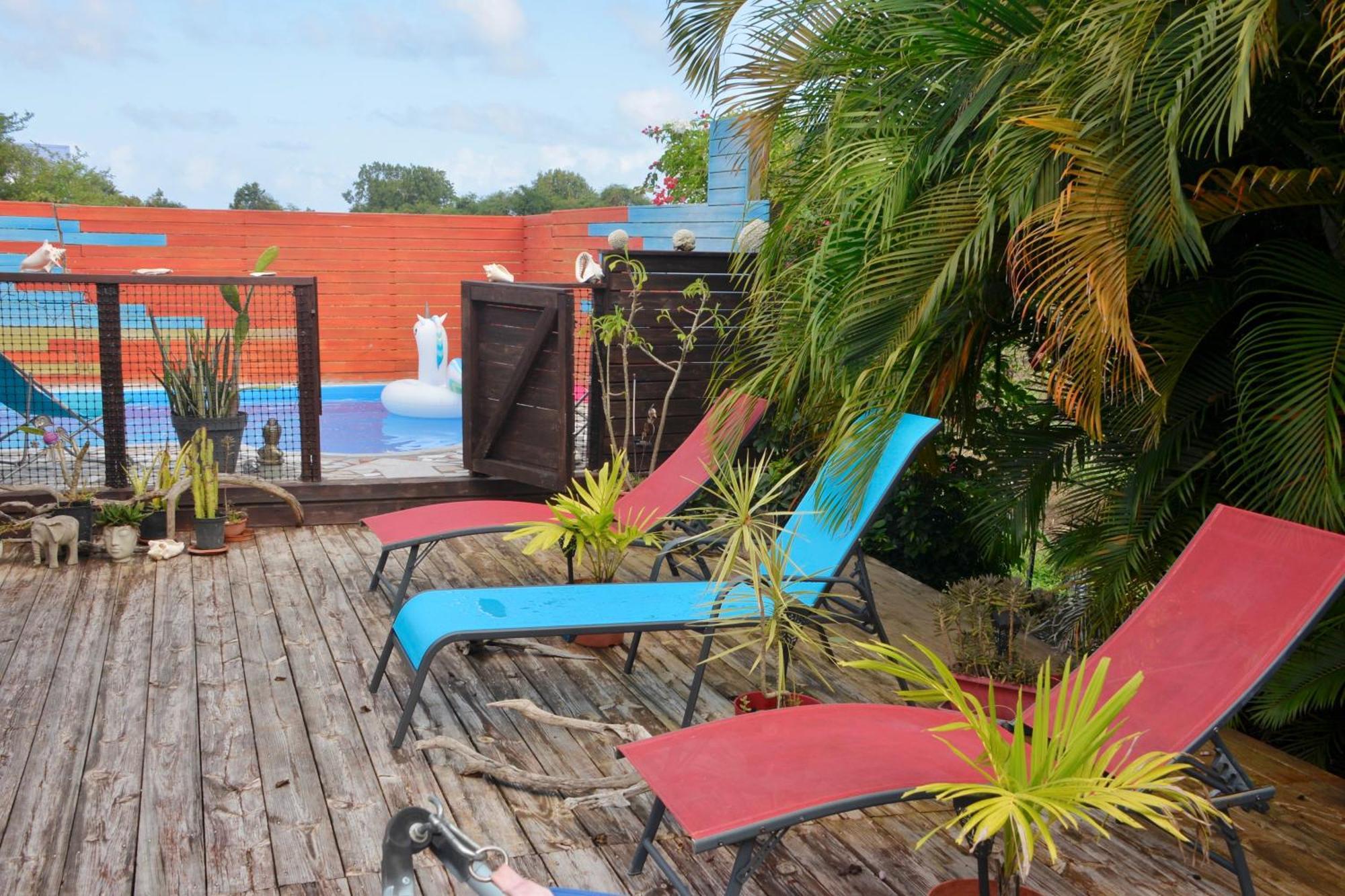 Bungalow La Perle - Jacuzzi - Piscine Saint-Francois  Bagian luar foto